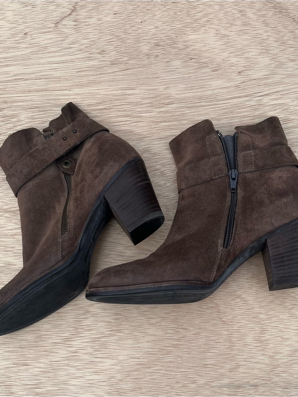 Paul Green Sheridan Ankle Boot Booties Brown Suede Never Worn